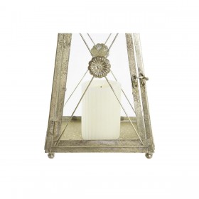 Lanterna DKD Home Decor Cristallo Dorato Metallo (18 x 18 x 36 cm)