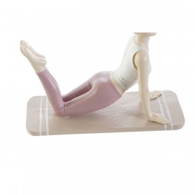 Statua Decorativa DKD Home Decor Rosa Yoga Scandi 16 x 6 x 13 cm