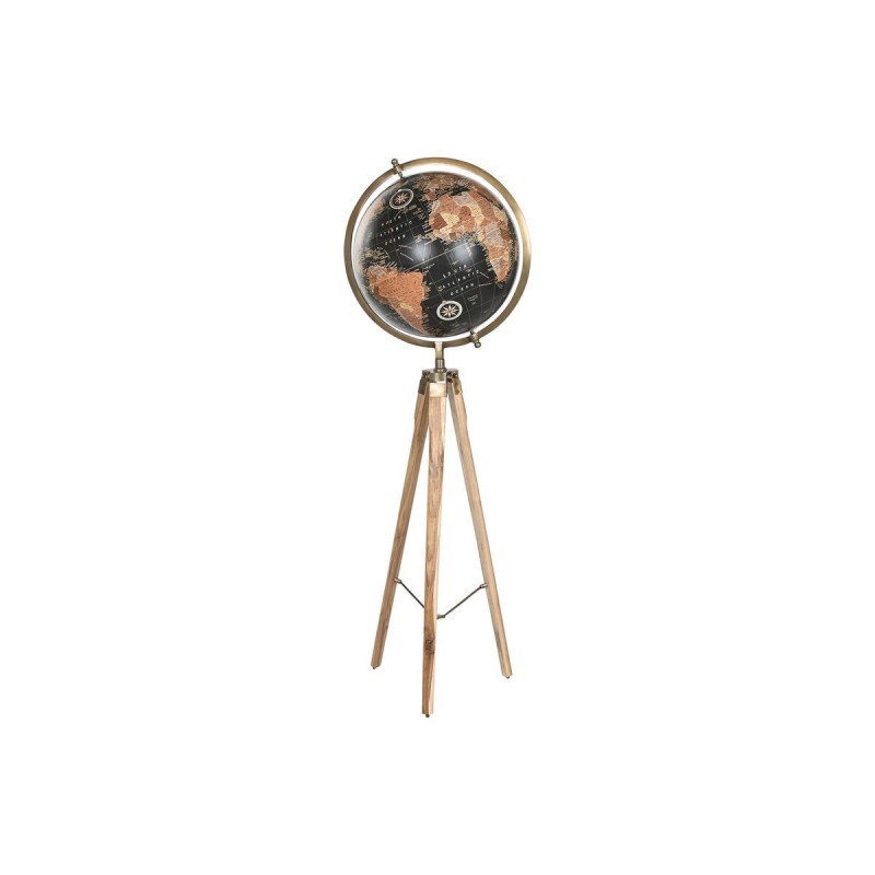Mappamondo Home ESPRIT Marrone Tripode Vintage 45 x 45 x 123 cm