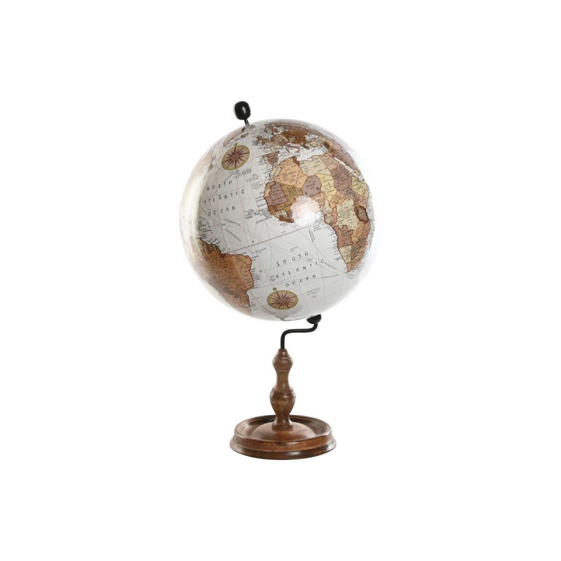Mappamondo Home ESPRIT Marrone Vintage 45 x 45 x 80 cm