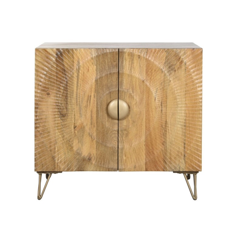 Credenza Home ESPRIT Dorato Naturale Metallo Legno di mango 81 x 45 x 75 cm