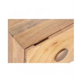 Comodino Home ESPRIT Dorato Naturale 50 x 40 x 50 cm