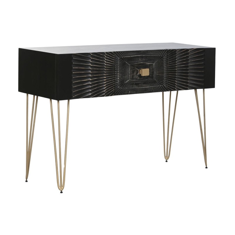Console Home ESPRIT Nero Dorato 120 x 38 x 76 cm