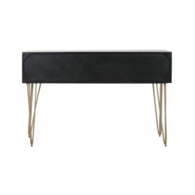 Console Home ESPRIT Nero Dorato 120 x 38 x 76 cm