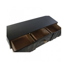 Console Home ESPRIT Nero Dorato 120 x 38 x 76 cm