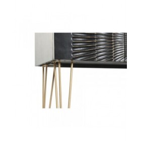 Console Home ESPRIT Nero Dorato 120 x 38 x 76 cm