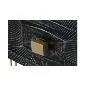 Console Home ESPRIT Nero Dorato 120 x 38 x 76 cm