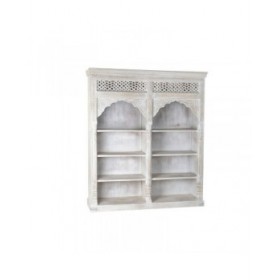 Scaffale Home ESPRIT Bianco Legno di mango Legno MDF 180 x 40 x 200 cm