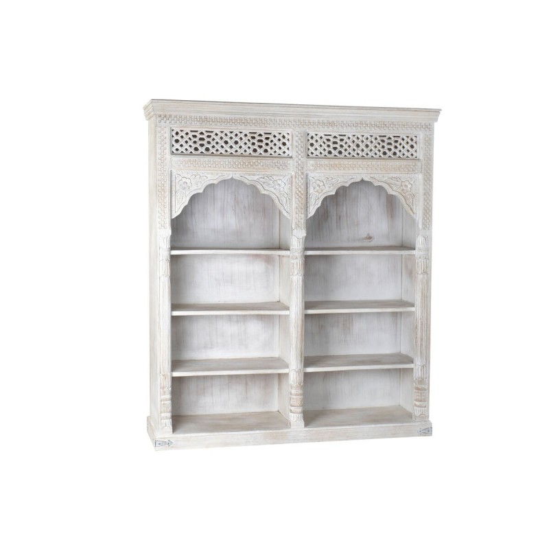 Scaffale Home ESPRIT Bianco Legno di mango Legno MDF 180 x 40 x 200 cm