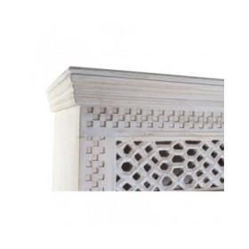 Scaffale Home ESPRIT Bianco Legno di mango Legno MDF 180 x 40 x 200 cm