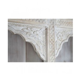 Scaffale Home ESPRIT Bianco Legno di mango Legno MDF 180 x 40 x 200 cm