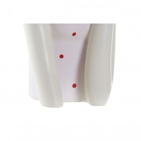 Statua Decorativa DKD Home Decor 18,5 x 15 x 31 cm Donna Rosa Bianco (2 Unità)