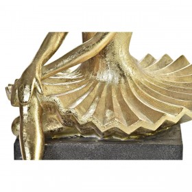 Statua Decorativa DKD Home Decor Ballerina Dorato Resina Grigio scuro (21,5 x 23 x 32 cm)