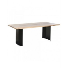 Tavolo da Pranzo Home ESPRIT Metallo Legno di acacia 200 x 100 x 76 cm