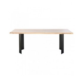 Tavolo da Pranzo Home ESPRIT Metallo Legno di acacia 200 x 100 x 76 cm