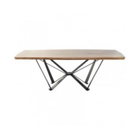 Tavolo da Pranzo Home ESPRIT Metallo Legno di acacia 220 x 100 x 76 cm