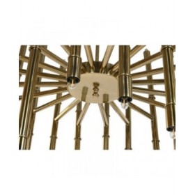 Lampadario Home ESPRIT Dorato Metallo Acciaio 74 x 74 x 138 cm