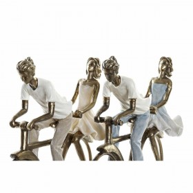 Statua Decorativa DKD Home Decor 27 x 9,5 x 23 cm Rame Coppia (2 Unità)