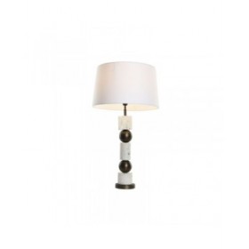 Lampada da tavolo Home ESPRIT Bianco Bronce 50 W 220 V