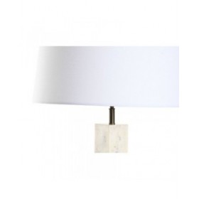 Lampada da tavolo Home ESPRIT Bianco Bronce 50 W 220 V