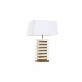 Lampada da tavolo Home ESPRIT Bianco Dorato 50 W 220 V