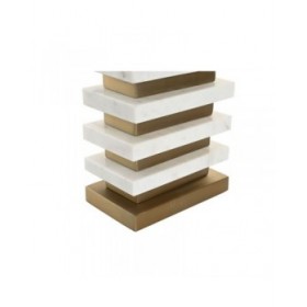 Lampada da tavolo Home ESPRIT Bianco Dorato 50 W 220 V