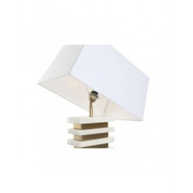 Lampada da tavolo Home ESPRIT Bianco Dorato 50 W 220 V