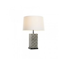 Lampada da tavolo Home ESPRIT Bianco Nero 50 W 220 V
