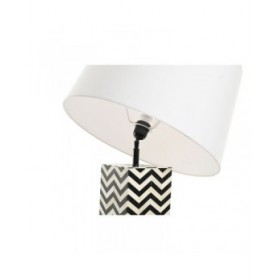 Lampada da tavolo Home ESPRIT Bianco Nero 50 W 220 V