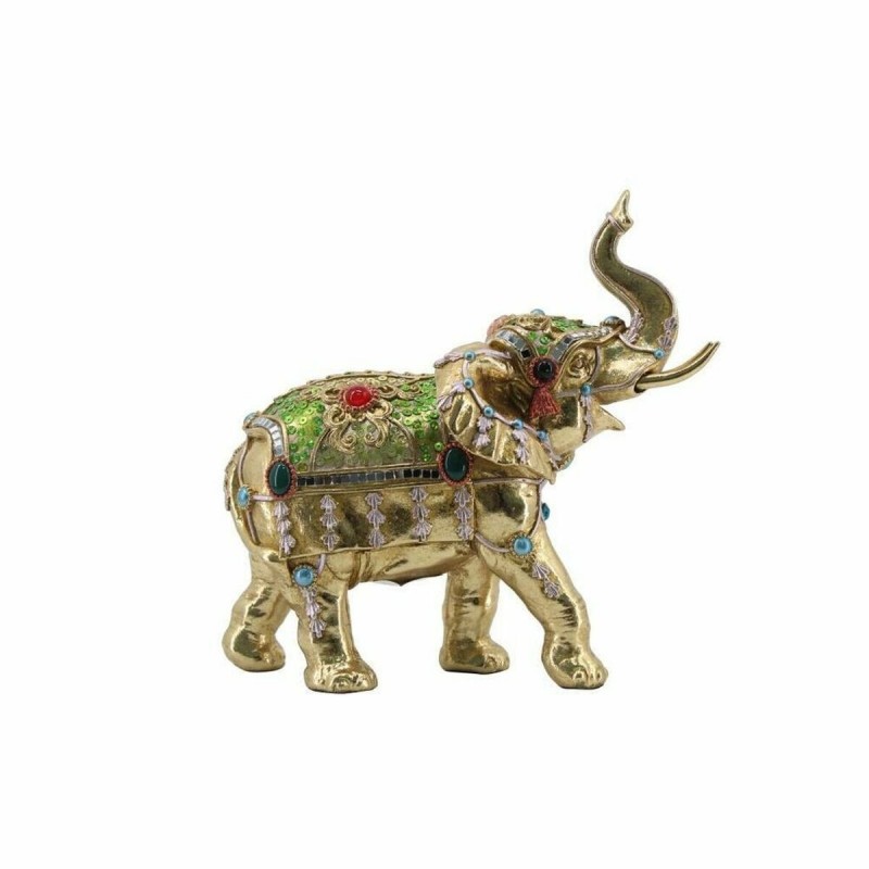 Statua Decorativa DKD Home Decor Dorato Elefante Moderno 24 x 12 x 23,5 cm