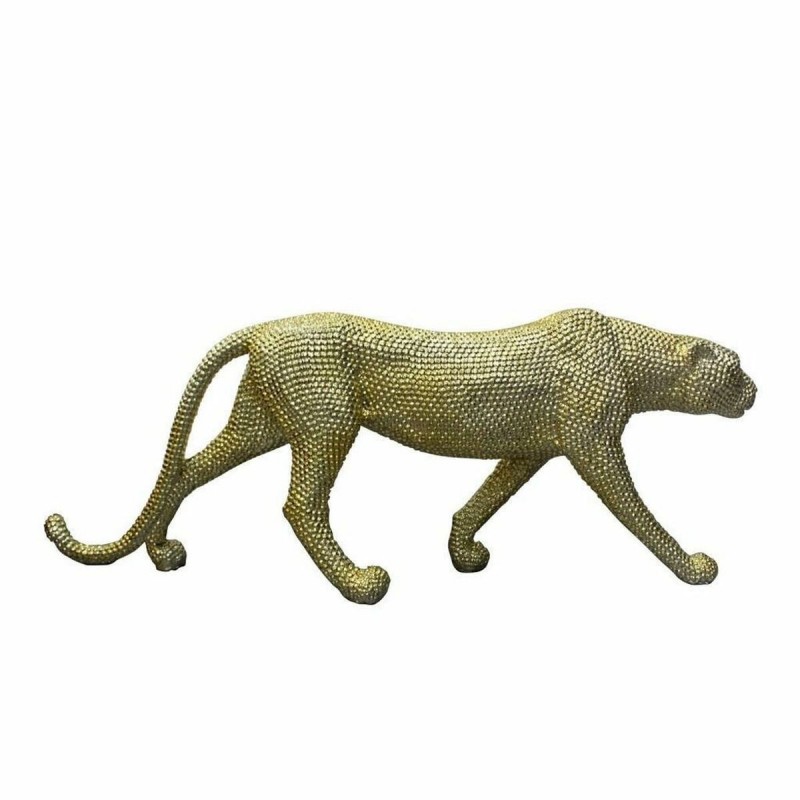 Statua Decorativa DKD Home Decor Dorato Leopardo 120 x 23 x 44 cm