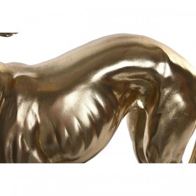 Statua Decorativa DKD Home Decor 44,5 x 17 x 65,5 cm Nero Dorato Cane