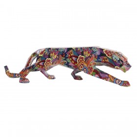 Statua Decorativa DKD Home Decor Resina Pantera Moderno (47,5 x 11 x 13 cm)