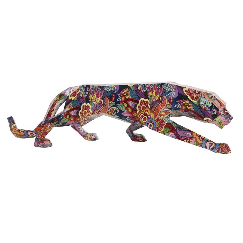 Statua Decorativa DKD Home Decor Resina Pantera Moderno (47,5 x 11 x 13 cm)