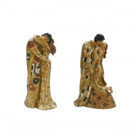 Statua Decorativa DKD Home Decor Giallo Coppia 18 x 14 x 34,5 cm 4 Kg (2 Unità)