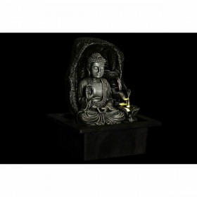 Fontana da giardino DKD Home Decor 21 x 17,5 x 25 cm Buddha Resina Orientale (2 Unità)