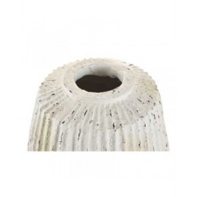 Vaso Home ESPRIT Bianco Magnesio 28 x 28 x 41 cm