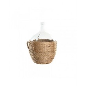 Vaso Home ESPRIT Trasparente Marrone Chiaro Cristallo Naturale 37 x 37 x 55 cm