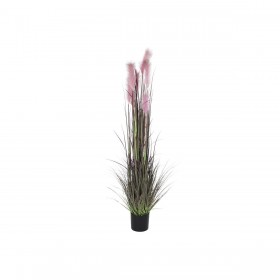 Pianta Decorativa DKD Home Decor Rosa Stoffa Acciaio Plastica PVC (40 x 40 x 180 cm)