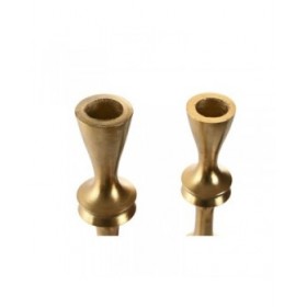 Candelabro Home ESPRIT Dorato Alluminio Moderno 8 x 8 x 36 cm (2 Unità)