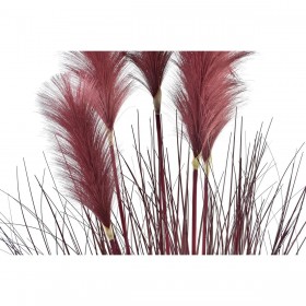 Pianta Decorativa DKD Home Decor Arancio Polietilene Bordeaux Ottone 20 x 20 x 90 cm (2 Unità)
