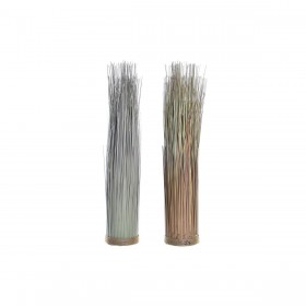 Pianta Decorativa DKD Home Decor 25 x 25 x 68 cm Marrone Polietilene Verde (2 Unità)