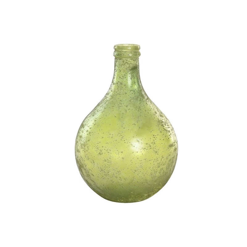 Vaso Home ESPRIT Verde Vetro riciclato Finitura invecchiata 29 x 29 x 43 cm