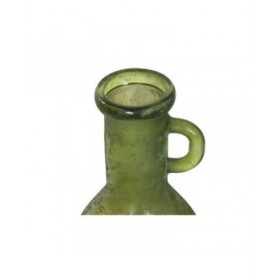 Vaso Home ESPRIT Verde Vetro riciclato Finitura invecchiata 18 x 18 x 75 cm