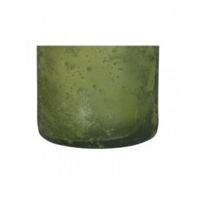 Vaso Home ESPRIT Verde Vetro riciclato Finitura invecchiata 18 x 18 x 75 cm
