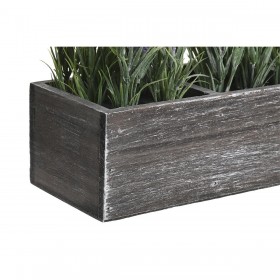 Pianta Decorativa DKD Home Decor Legno Polietilene 32 x 14 x 19,5 cm (2 Unità)