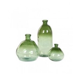 Vaso Home ESPRIT Verde Vetro riciclato 45 x 45 x 47,5 cm