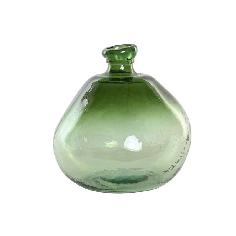 Vaso Home ESPRIT Verde Vetro riciclato 31 x 31 x 32 cm