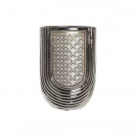 Vaso DKD Home Decor Argentato Dorato Gres (21 x 11 x 31 cm)