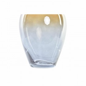 Vaso DKD Home Decor Bicolore Cristallo 10 x 10 x 15 cm